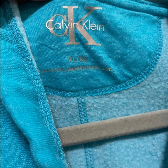 Calvin Klein - cowl neck sweatshirt - Turquoise - size XL - Picture 2 of 3